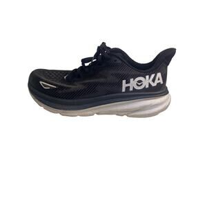 Hoka One One Women's Black and White Athletic Running Shoe